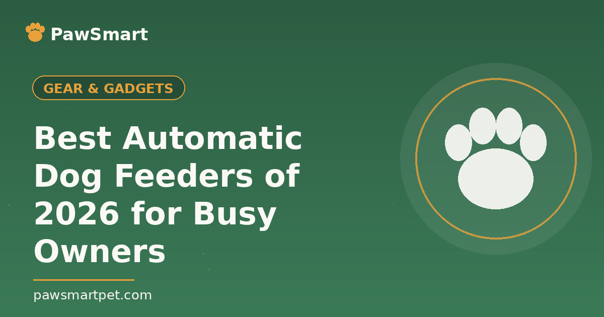 Best Automatic Dog Feeders of 2026 for Busy Owners — illustrated PawSmart guide