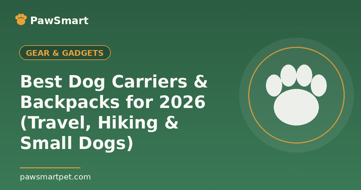 Best Dog Carriers & Backpacks for 2026 (Travel, Hiking & Small Dogs) — illustrated PawSmart guide