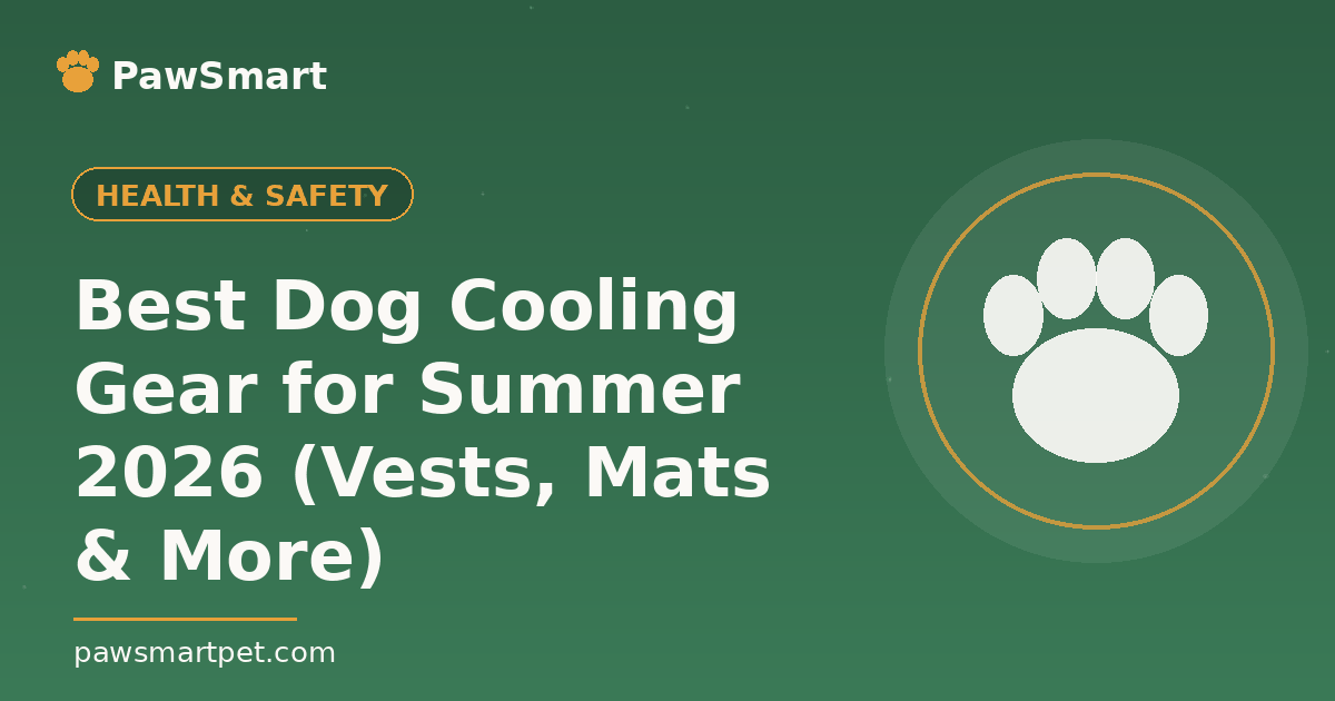 Best Dog Cooling Gear for Summer 2026 (Vests, Mats & More) — illustrated PawSmart guide