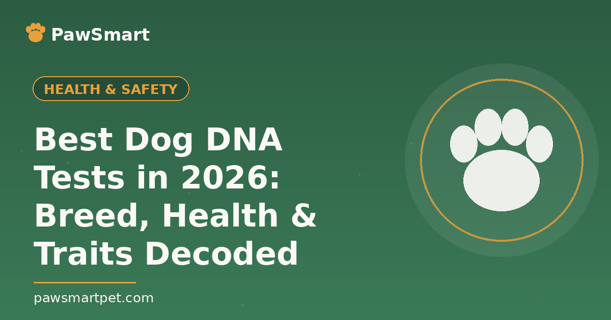 Best Dog DNA Tests in 2026: Breed, Health & Traits Decoded — illustrated PawSmart guide