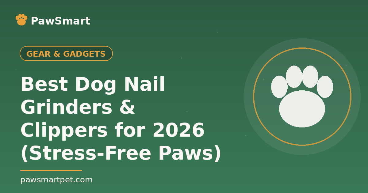 Best Dog Nail Grinders & Clippers for 2026 (Stress-Free Paws) — illustrated PawSmart guide
