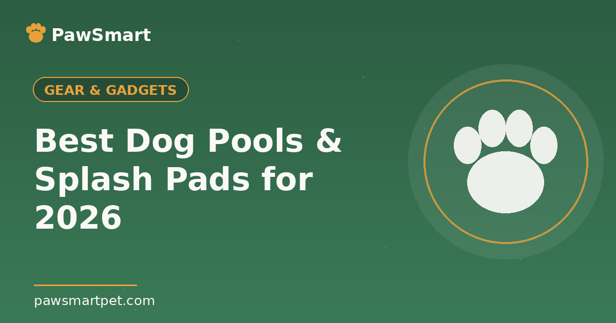Best Dog Pools & Splash Pads for 2026 — illustrated PawSmart guide