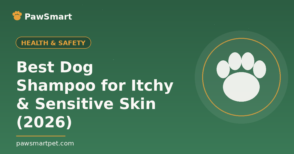 Best Dog Shampoo for Itchy & Sensitive Skin (2026) — illustrated PawSmart guide