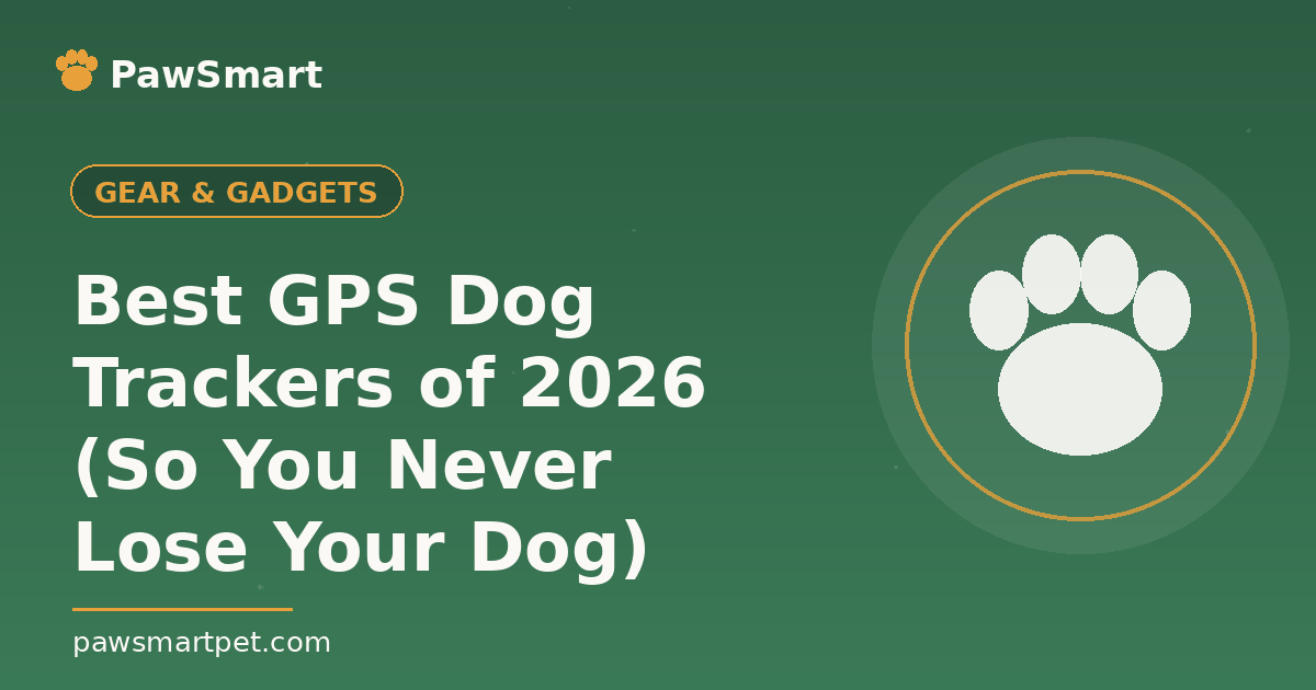 Best GPS Dog Trackers of 2026 (So You Never Lose Your Dog) — illustrated PawSmart guide