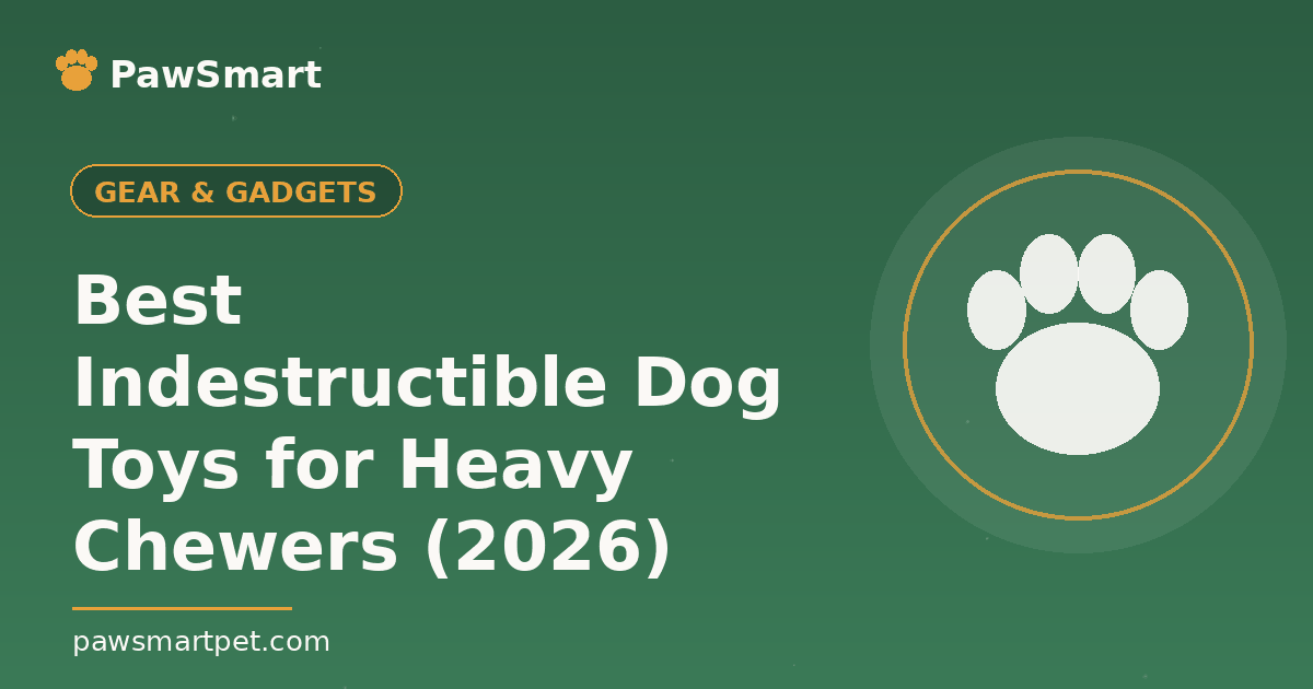Best Indestructible Dog Toys for Heavy Chewers (2026) — illustrated PawSmart guide