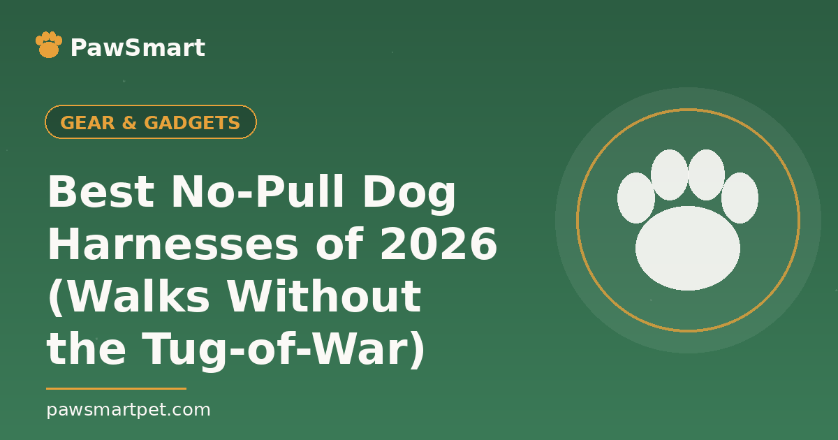 Best No-Pull Dog Harnesses of 2026 (Walks Without the Tug-of-War) — illustrated PawSmart guide