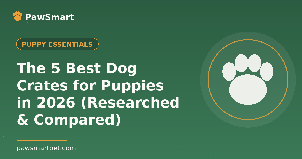 The 5 Best Dog Crates for Puppies in 2026 (Researched & Compared) — illustrated PawSmart guide
