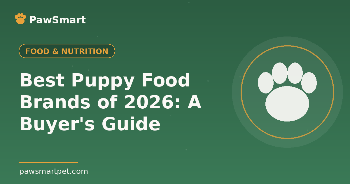 Best Puppy Food Brands of 2026: A Buyer's Guide — illustrated PawSmart guide
