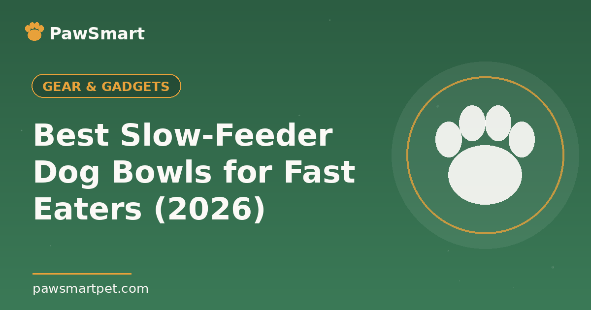 Best Slow-Feeder Dog Bowls for Fast Eaters (2026) — illustrated PawSmart guide