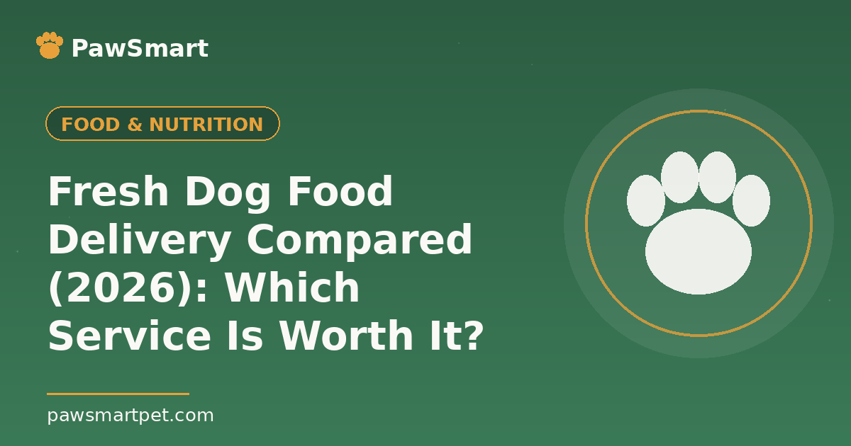 Fresh Dog Food Delivery Compared (2026): Which Service Is Worth It? — illustrated PawSmart guide