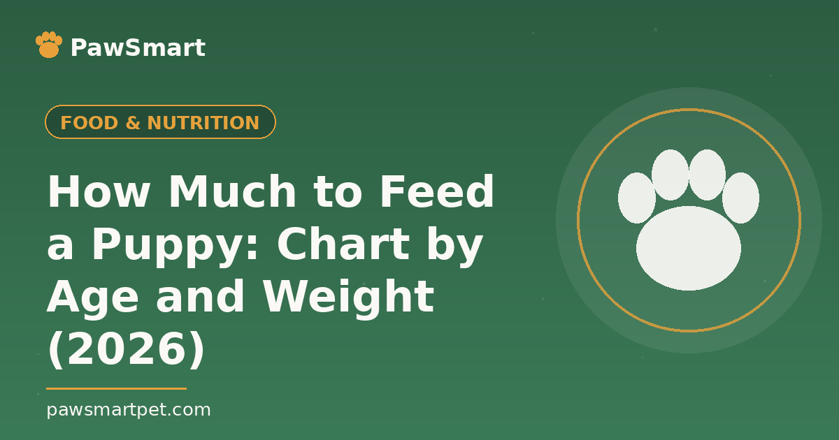How Much to Feed a Puppy: Chart by Age and Weight (2026) — illustrated PawSmart guide