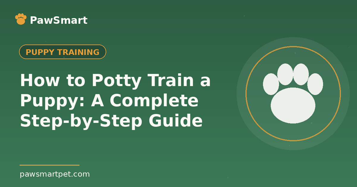 How to Potty Train a Puppy: A Complete Step-by-Step Guide — illustrated PawSmart guide